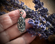 lavender necklace pendant