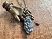 lavender necklace pendant