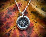 squirrel wax seal necklace - ever gay - wax seal jewelry