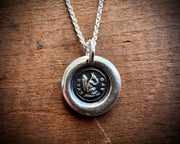 squirrel wax seal necklace - ever gay - wax seal jewelry