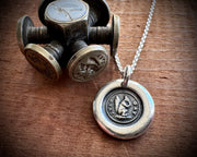 squirrel wax seal necklace - ever gay - wax seal jewelry