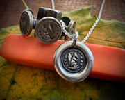 squirrel wax seal necklace - ever gay - wax seal jewelry