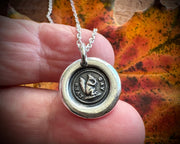 squirrel wax seal necklace - ever gay - wax seal jewelry
