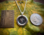 squirrel wax seal necklace - ever gay - wax seal jewelry