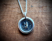 bear ME IN MIND wax seal necklace