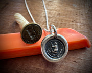 bear ME IN MIND wax seal necklace