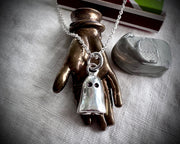 impressionable starry Stella ghost pendant - ghost wax seal jewelry
