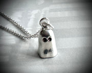 impressionable starry Stella ghost pendant - ghost wax seal jewelry