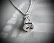 impressionable starry Stella ghost pendant - ghost wax seal jewelry