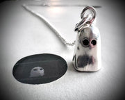 impressionable starry Stella ghost pendant - ghost wax seal jewelry