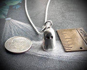 impressionable starry Stella ghost pendant - ghost wax seal jewelry