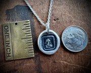 cross, anchor and heart wax seal necklace - faith, hope and love