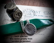 bee wax seal necklace - bee silent - wax seal jewelry