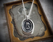 weeping willow wax seal necklace - wax seal jewelry