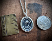 weeping willow wax seal necklace - wax seal jewelry
