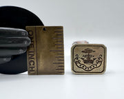 oak tree with frame saw - through - mosaic handle antique desk wax seal