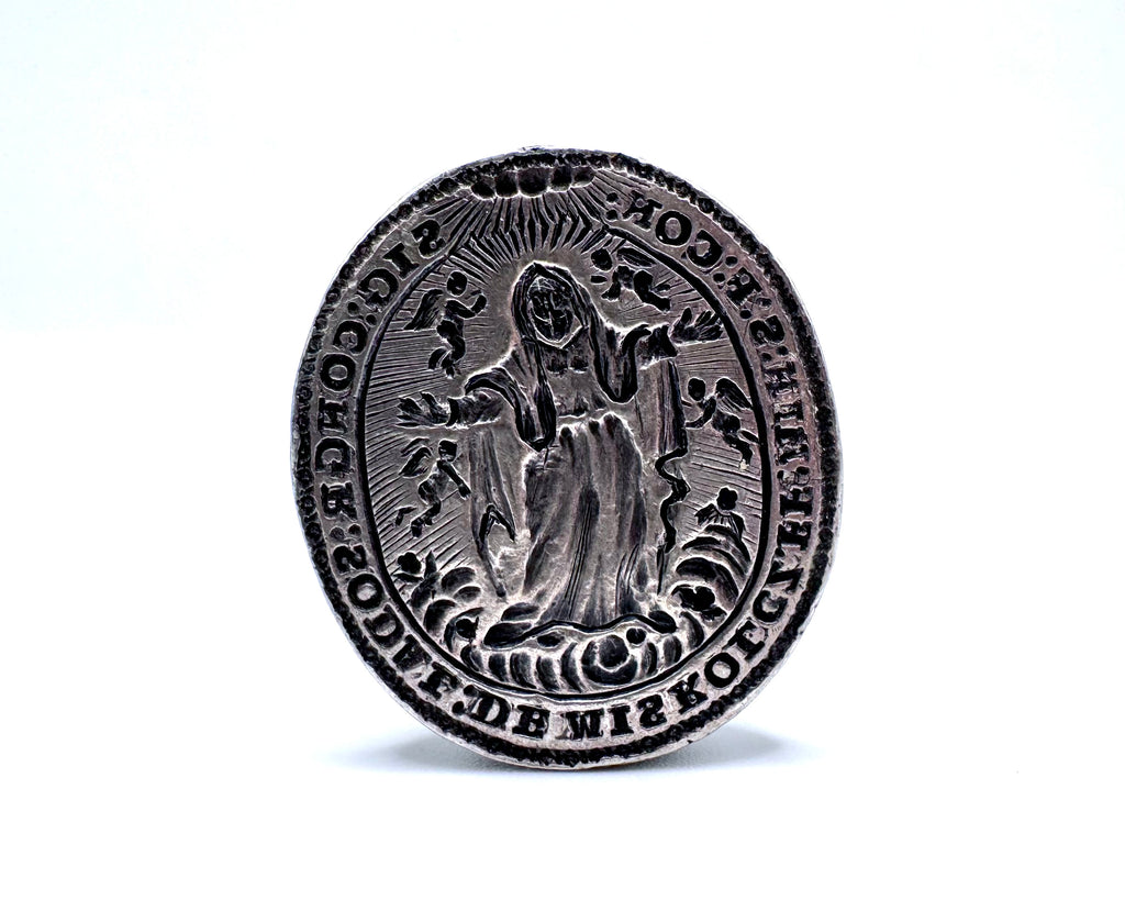 guardian angels - large antique desk wax seal