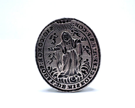 guardian angels - large antique desk wax seal