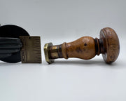 an owl, a book and scales of justice antique desk wax seal  - FIDES ET TIME