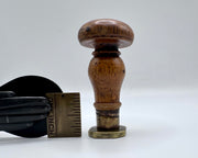 an owl, a book and scales of justice antique desk wax seal  - FIDES ET TIME