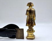 greyhound whippet crest antique wax seal with Napolean handle