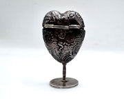 swan crest silver vignette antique wax desk seal