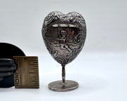 swan crest silver vignette antique wax desk seal