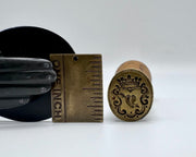 pierced heart crest antique desk wax seal