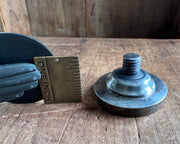 reserved for K - swan armorial military honors seal - very large antique desk wax seal