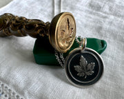 maple leaf wax seal jewelry