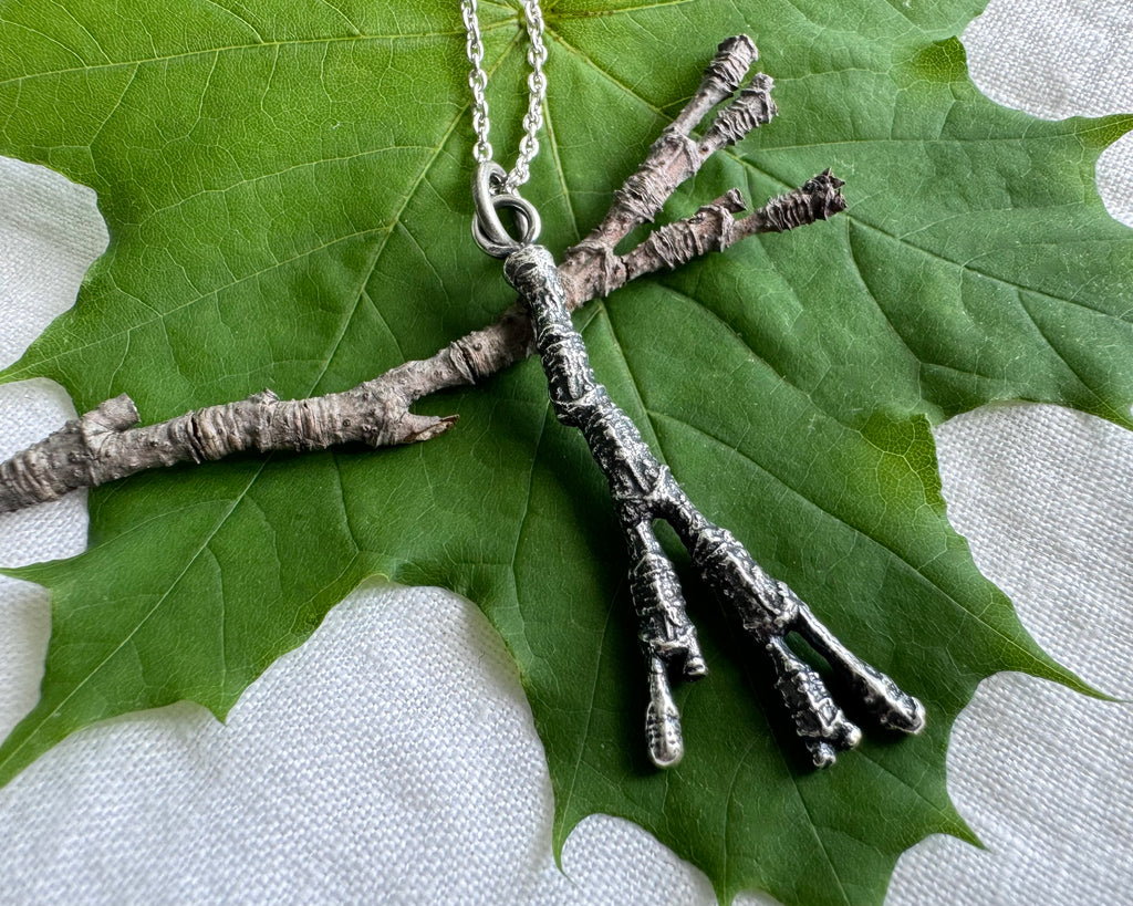 maple tree twig necklace