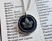 leaf necklace