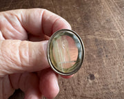 heart in hand wax seal fob - antique wax seal