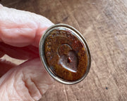 heart padlock fob  seal - j’ai la cle - antique fob wax seal