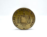 French scales of justice antique wax seal - antique desk wax seal