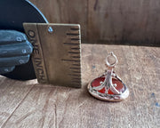 two doves under crown antique fob seal - L'AMITIE