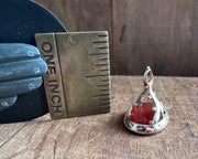 two doves under crown antique fob seal - L'AMITIE