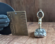 a winged cherub on top of the world fob seal - I RIDE TRIUMPHANT