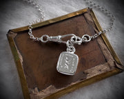 watch chain style necklace chain - sterling silver rolo chain with a dog clip