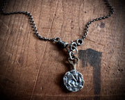 watch chain style necklace chain - sterling silver rolo chain with a dog clip