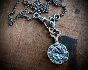 watch chain style necklace chain - sterling silver rolo chain with a dog clip