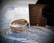 custom for EJ - skeleton ring - memento mori jewelry