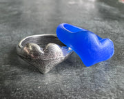 hand crafted heart ring