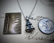 tiny friend ship fob pendant - wax seal jewelry