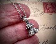tiny friend ship fob pendant - wax seal jewelry