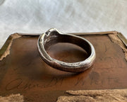 rustic heart ring - sand cast jewelry