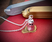 impressionable starry Stella ghost pendant - ghost wax seal jewelry