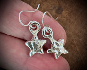 star earrings - rustic celestial jewelry