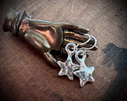 star earrings - rustic celestial jewelry