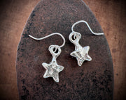 star earrings - rustic celestial jewelry